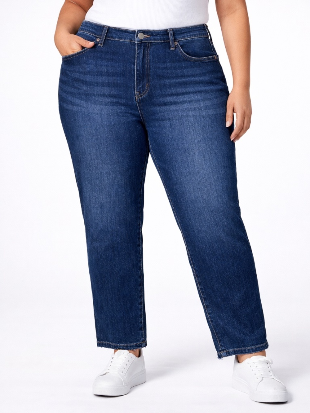 Universal Thread Women's Jeans 24W Dark Blue Comfort Stretch Boyfriend